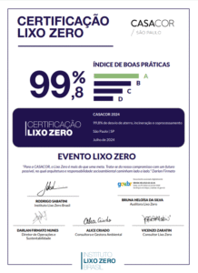 Certificação lixo Zero da CASACOR em São Paulo - SP, 2024