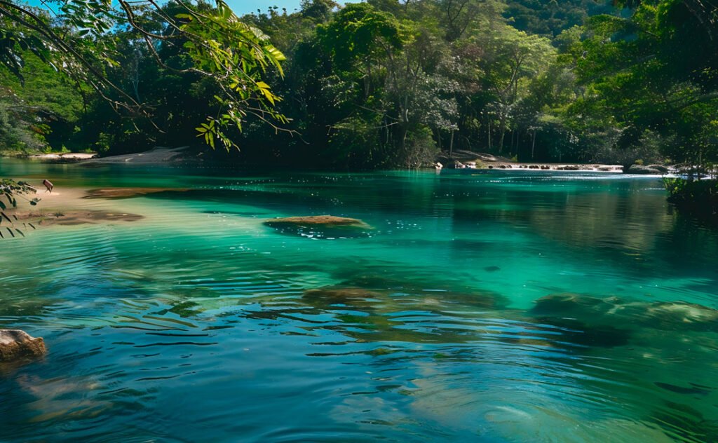 Um rio translúcidos da região de Bonito - MS.